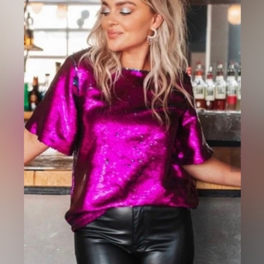 BUDDY LOVE Blanche sequin top